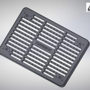 TuffDeck is a customizable semi-truck deck. The deck is made of a patented polymer which lasts three times as long as an aluminum deck.